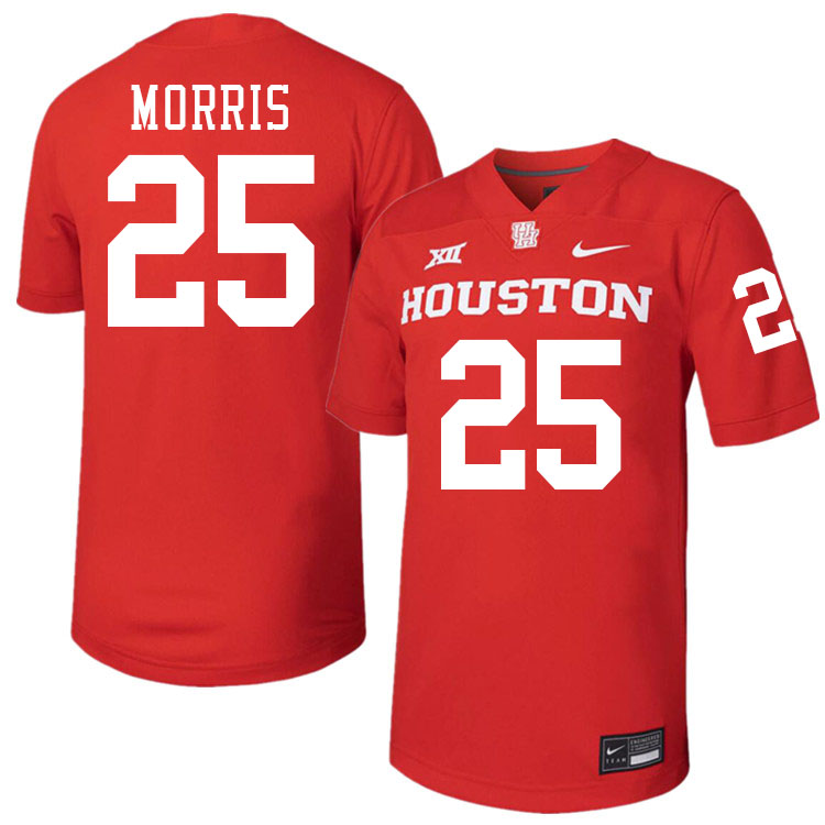 Jamal Morris Houston Jersey,Houston Cougars #25 Jamal Morris Jersey Youth College Uniforms-Red